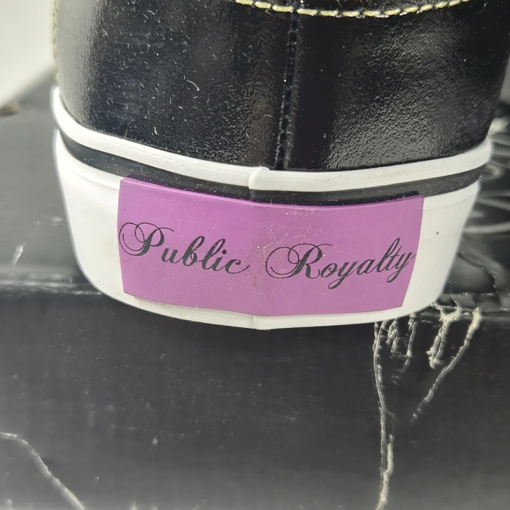 Public Royalty Funk-Shooter Black Purple Men's High-Top Sneakers Size 10